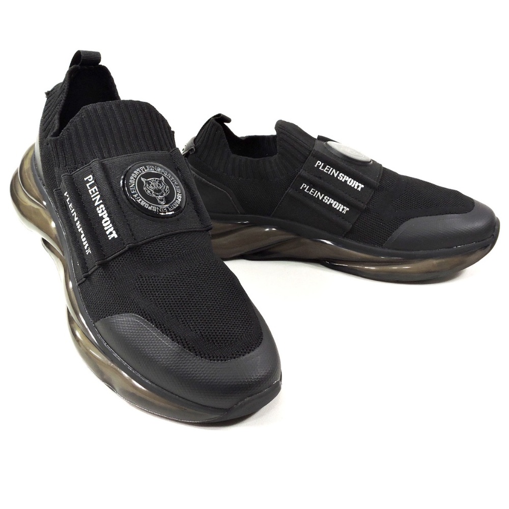 PLEIN SPORT 🇮🇹 MEN'S  BLACK COMFORT SNEAKERS